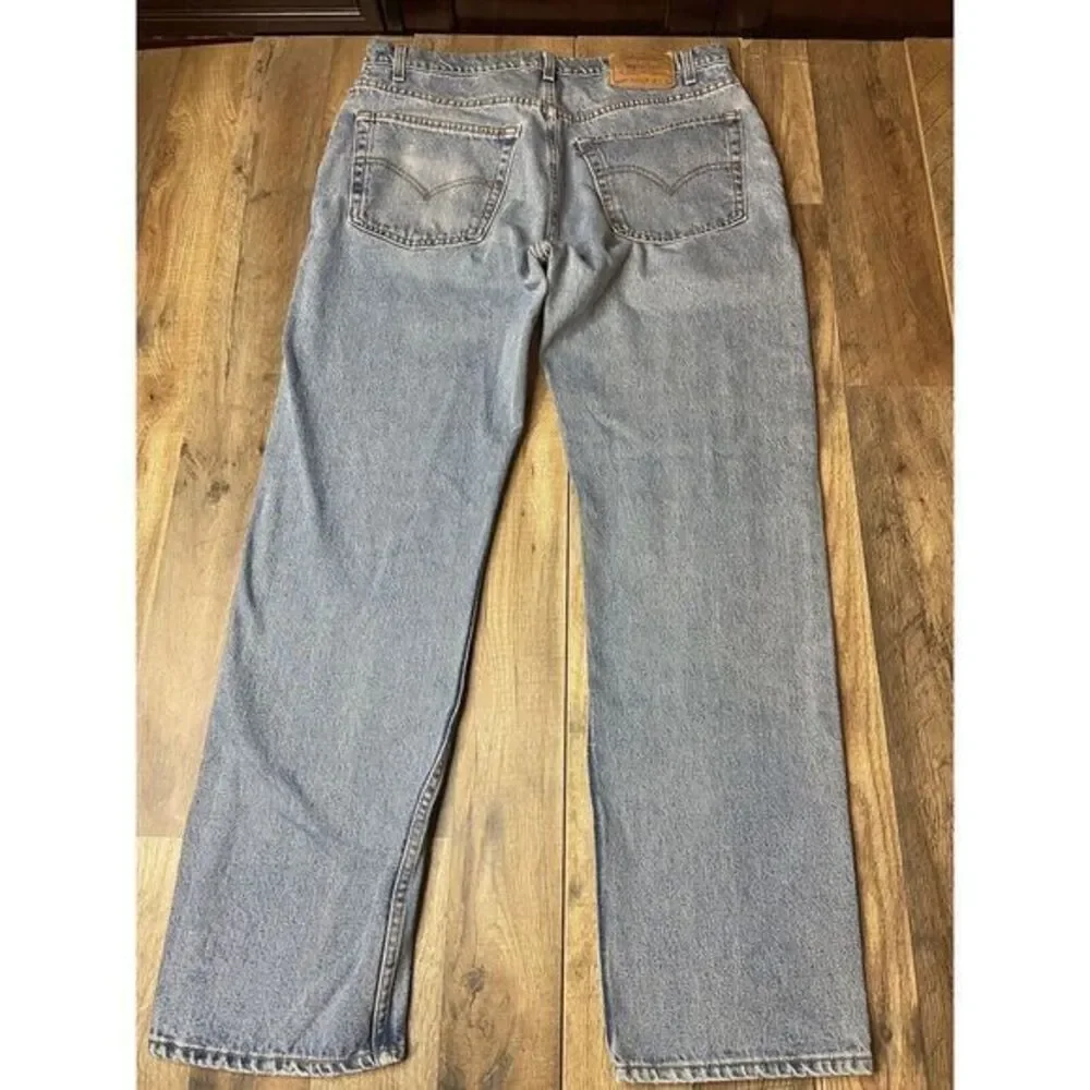 Vintage Levis 505 Mens Blue Jeans 38x32 Denim USA 1998 100% Cotton‎ Red Tab Y2k